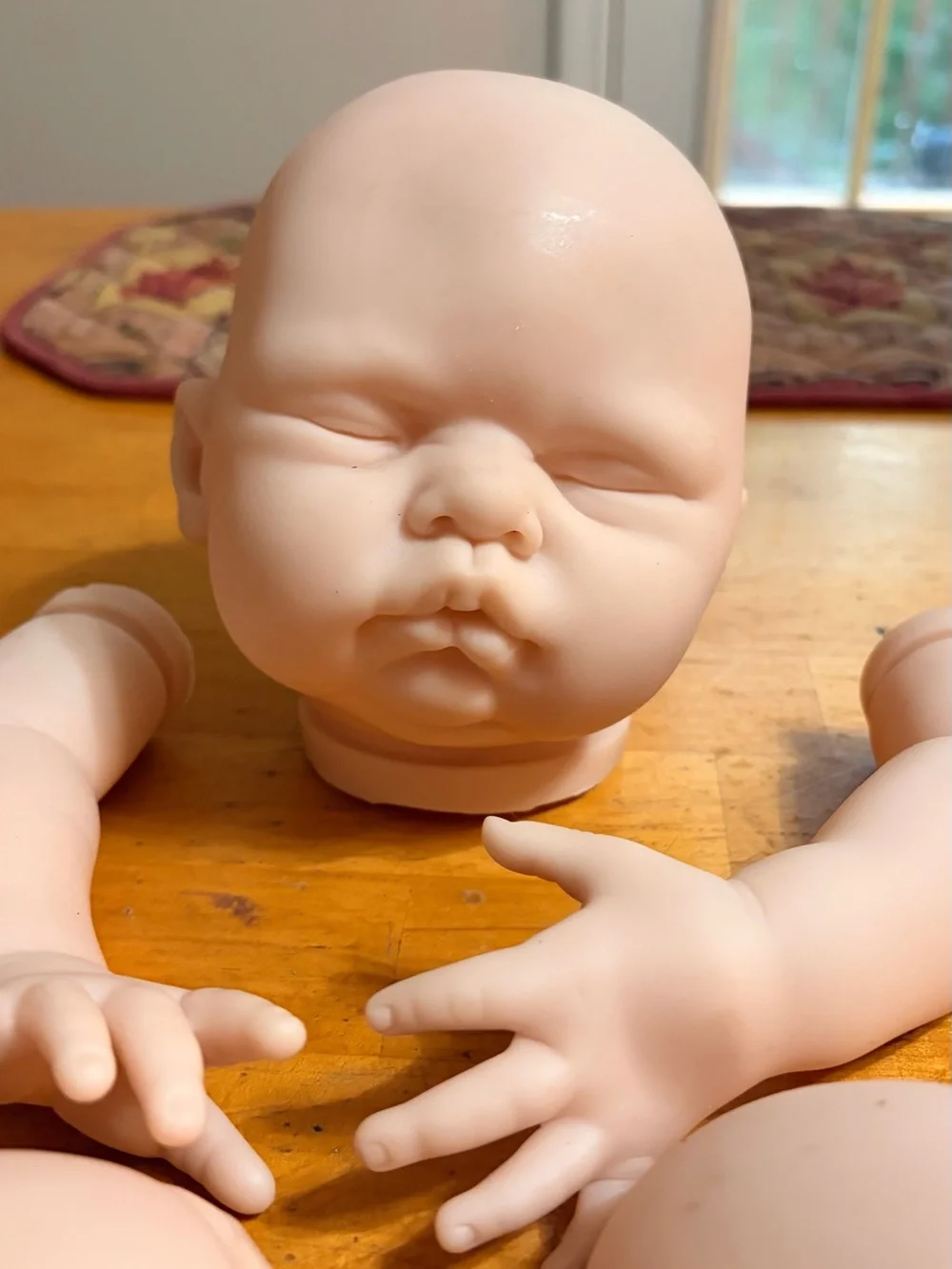 Unbranded Soft Vinyl Doll Kit in Flesh Tone - Reborn Doll Parts